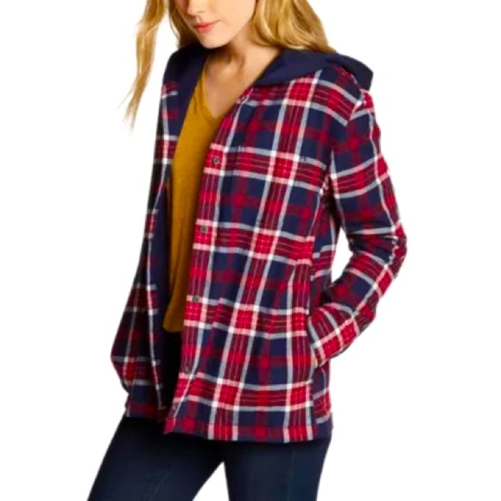 Flannel Hoodie Shirt Jacket from Eddie Bauer
